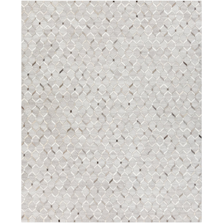 Yeats Cowhide Geometric Indoor Rug
