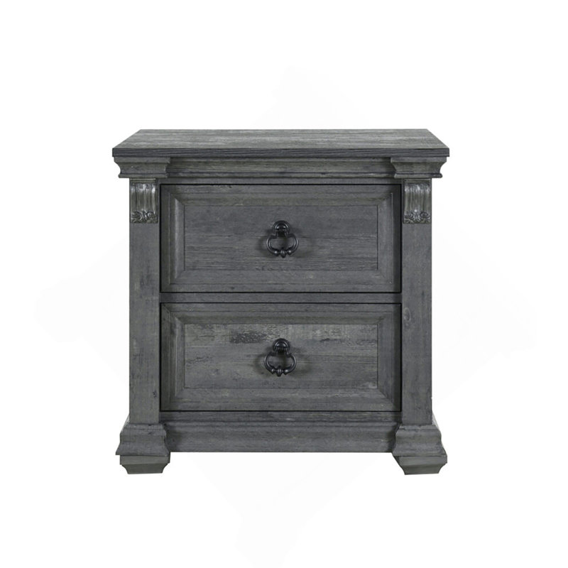 Grey Nightstand, Gray