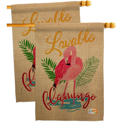 Double Sided 40 in. H x 28 in. W Polyester House Flag