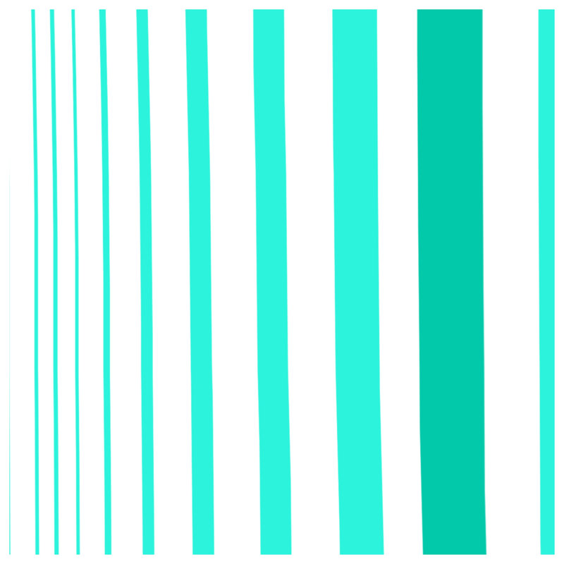 Édredon à rayures verticales turquoise, Très grand lit
