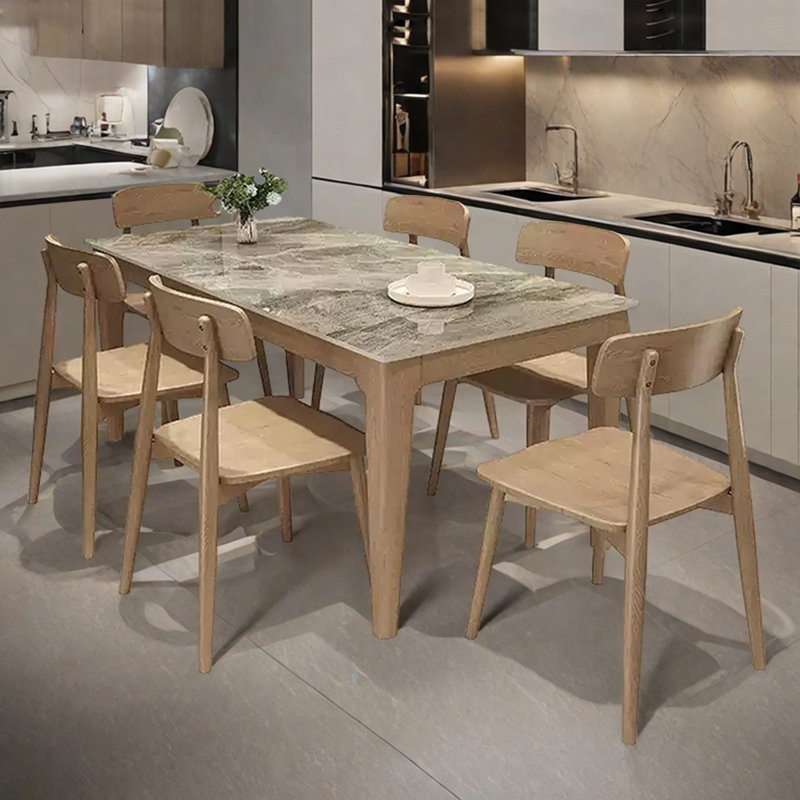 Table rectangulaire en bois massif, H 29,92 po x L 63 po x l 35,43 po