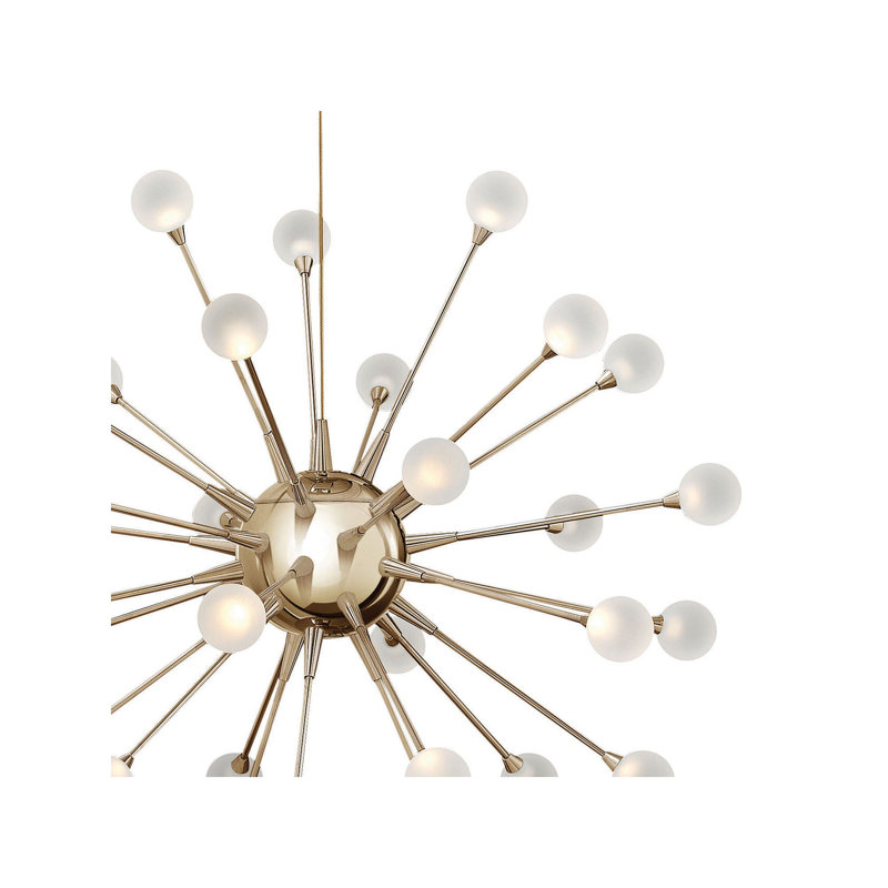 Impulse 30 - Light LED Chandelier, Polished Gold