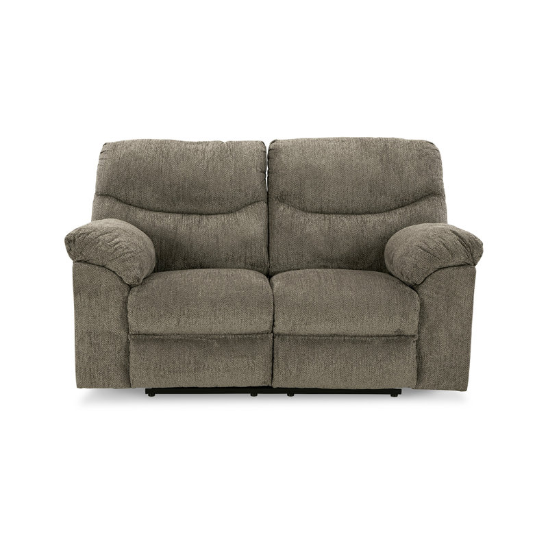 Causeuse inclinable manuelle 70 po Tul, Mélange de polyester gris