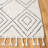 Mehaffey Hand Loomed Wool/Cotton Geometric Rug in Ivory/Black-2047621204