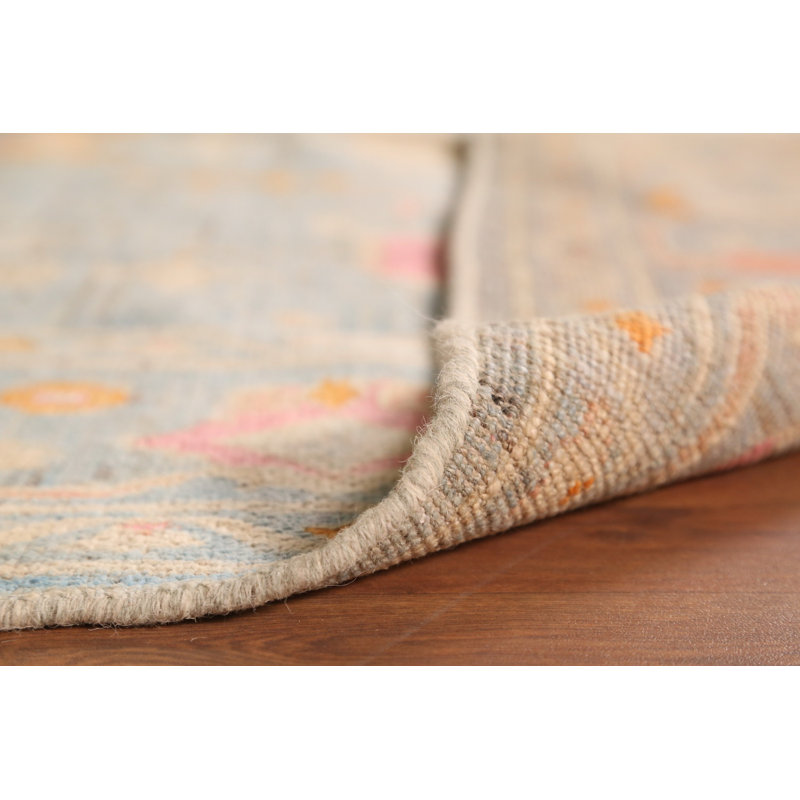 Tapis bleu All-Over Oushak 8 x 11