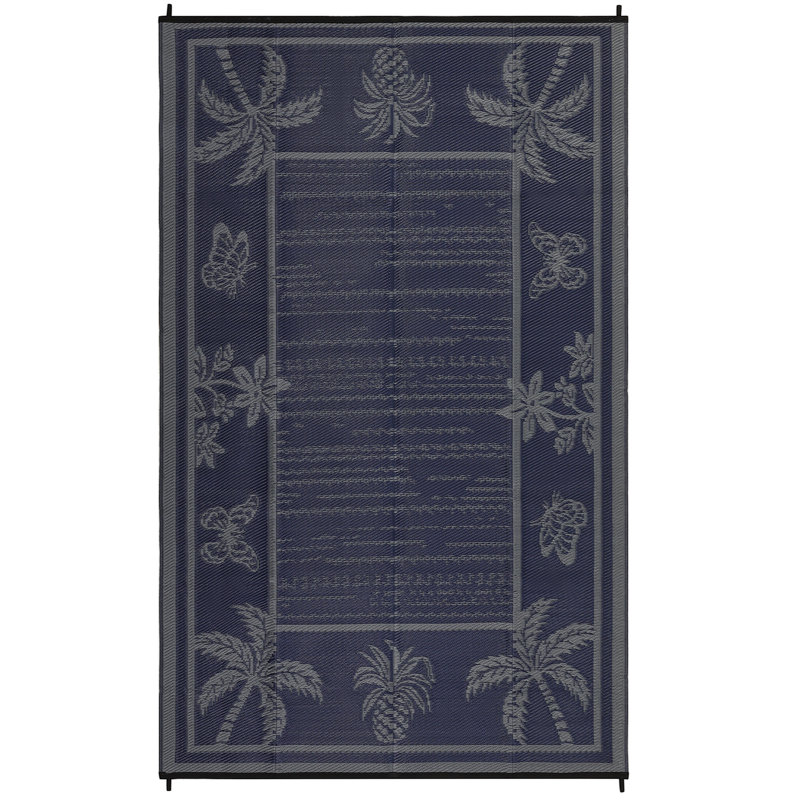 Reversible Outdoor Stain Resistant Modern Area Rug Washable Camping Carpet for Deck Reversible, Stain Resistant, Modern Design, Washable, for Outdoor Use
