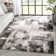 Tapis gris et noir Chimeng Kalia