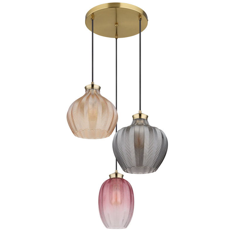 Daviid 3 - Light Gold Pendant