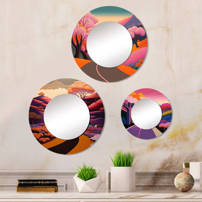 Kayce Metal Round Mirror