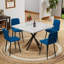 Table de salle à manger carrée, table de salle à manger carrée moderne pour 4 à 6 personnes-1645022980