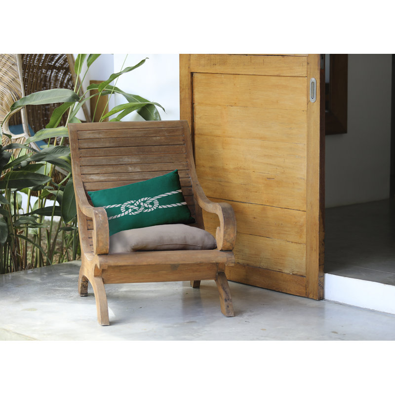Housse et insert de coussin carré extérieur Nautical Nights Carrick Bend, Vert
