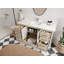 Meuble-lavabo simple 60 po avec plateau Khiala-881525422