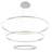 Spunto Three Ring LED Halo Chandelier 
