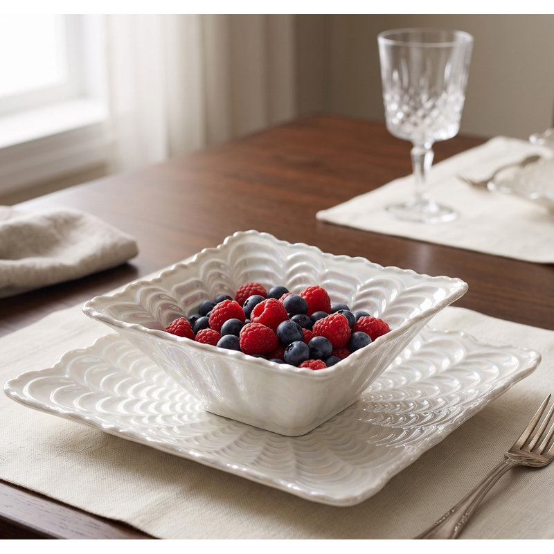 Ensemble de bols et assiettes en céramique 4 po et assiettes 6 po