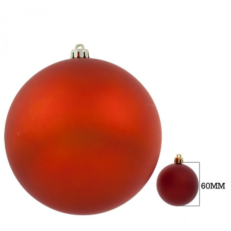 Bauble, 25cm H x 25cm W, Orange