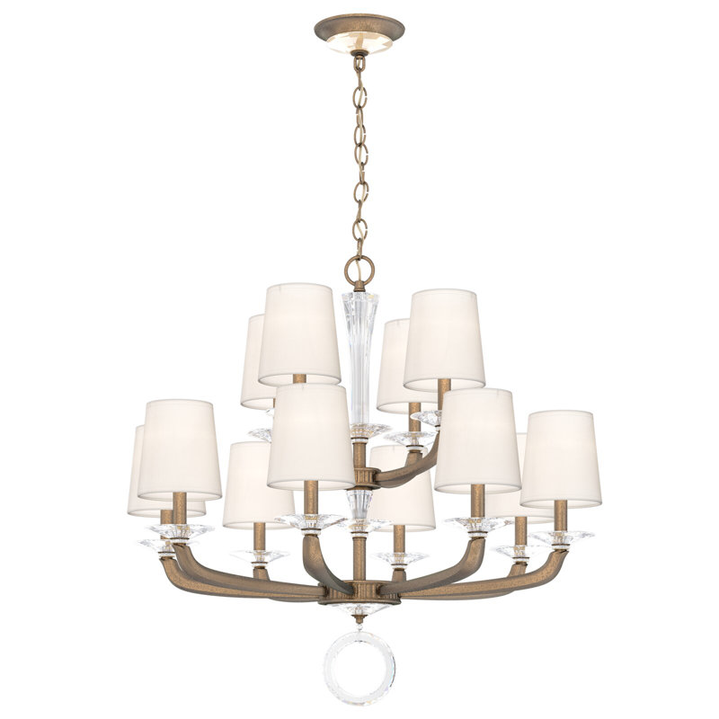 Emilea 12 - Light Chandelier, Etruscan Gold