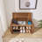 6 Pair Shoe Storage Bench Entryway Bench 