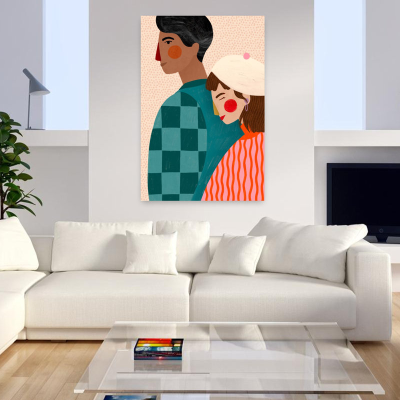 Art contemporain contemporain abstrait, H 48 po x l 32 po