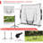 Baseball Softball Practise Goal Net with Carrying Case-93236099
