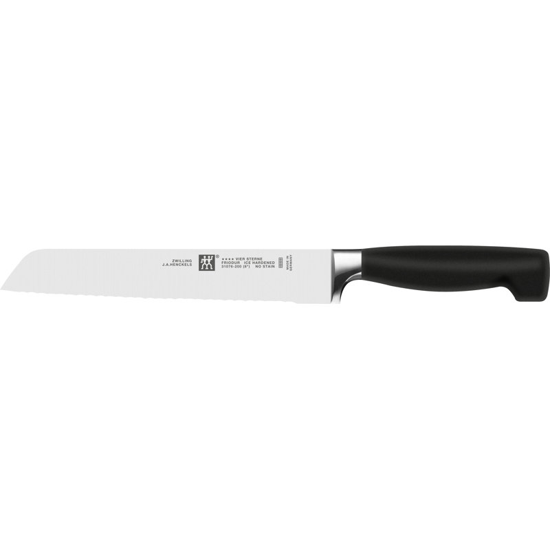 ZWILLING Four Star Bread Knife, scalloped edge, 20 cm