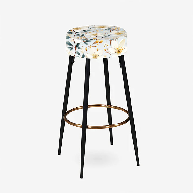 Ensemble de 2 tabourets de bar Ivory Coastal Elegance
