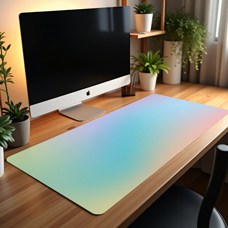 Polyester Desk Pad, 14.4x12.1