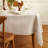 Narrow Stripe - 100% Pure Linen Tablecloth-96228266-96228262