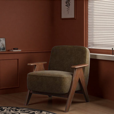 Fauteuil de loisirs rétro pour se détendre.