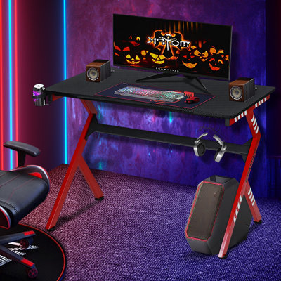Rectangle 109cm L Computer Table with Cable Management