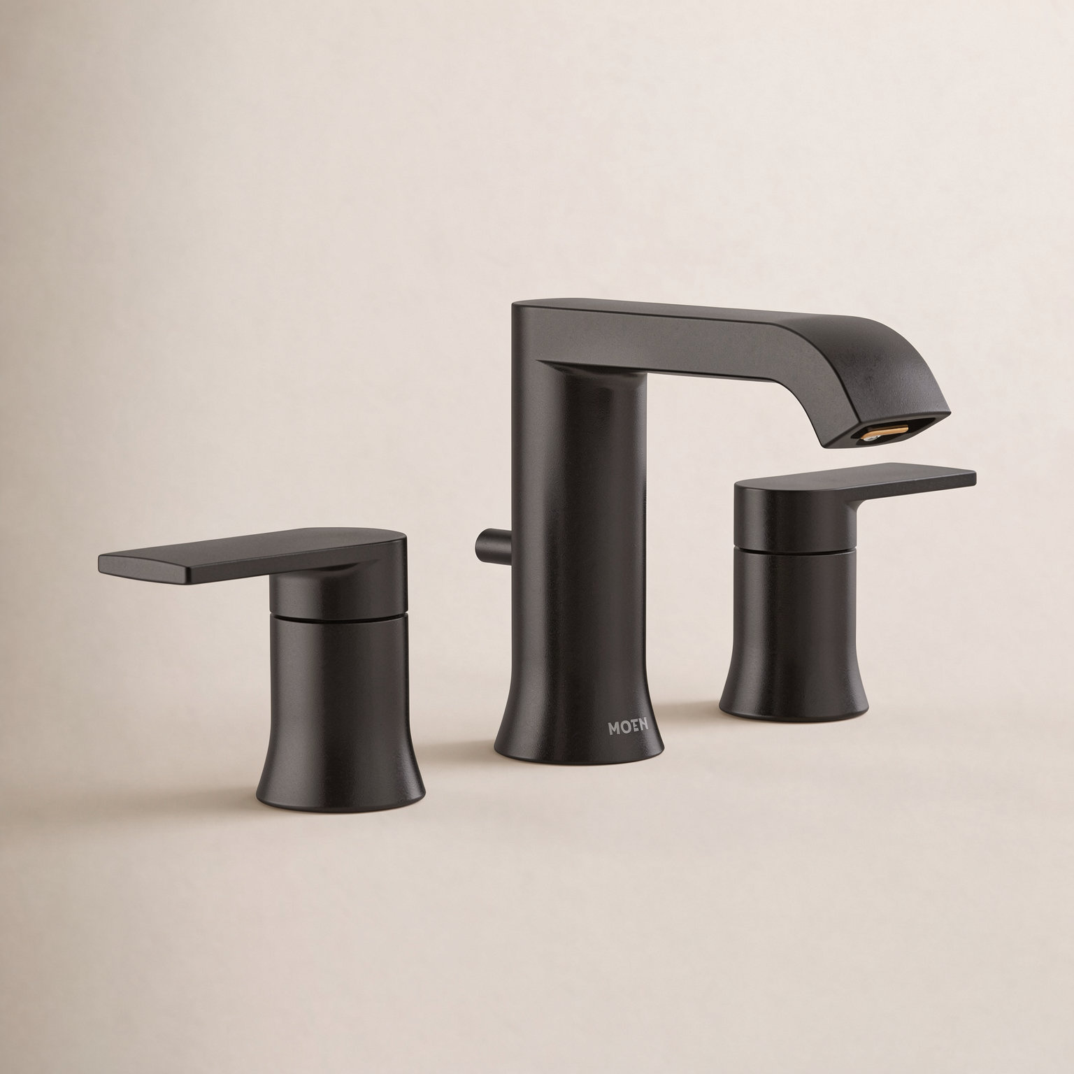 Genta LX Widespread Bathroom Faucet Trim, Matte Black