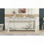 Console de 63 pouces de style méditerranéen avec 3 tiroirs et tablette (blanc antique)-33330627