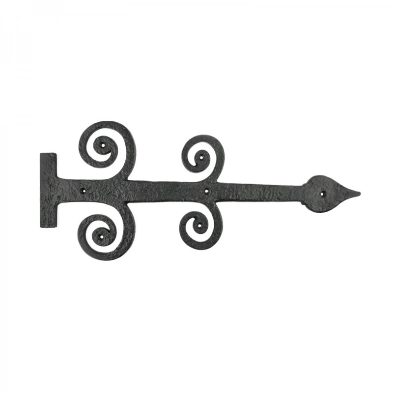 Charnières en fer pour charnières de porte décoratives robustes de 16 pouces