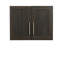 Armoire murale contemporaine, finition brune, armoire