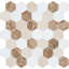 Channing 2 in. Hexagon Honeycomb Mosaic Tile-50210695