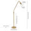 Lampe sur pied arquée 66 po Aleks-2004007251
