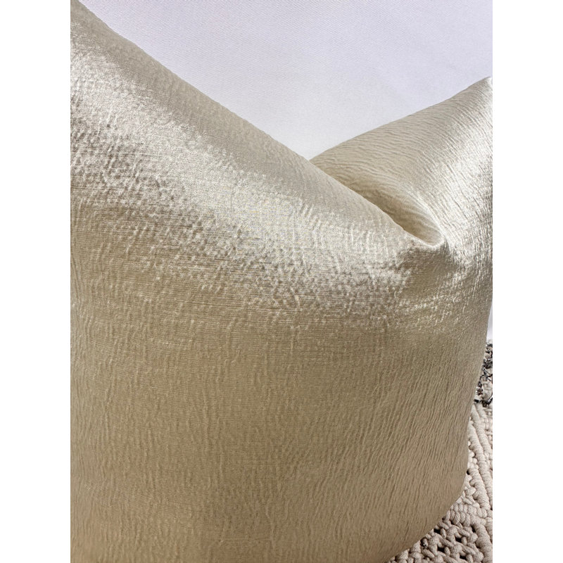 Abstract Square Cushion Cover, Silver