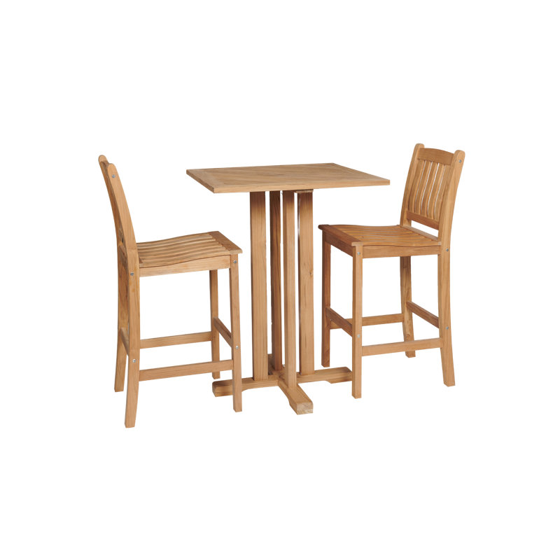 30" Teak Patio Bar Stool