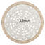 Décoration murale florale sculptée en bois 25 po