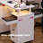 Nail Tech Desk with Storage Stool, Electric Dust Collector, Rolling Manicure Table with Lockable Wheels, Storage Drawers, Wrist Cushion, Acetone-Resistant Salon Workstation-1766833420