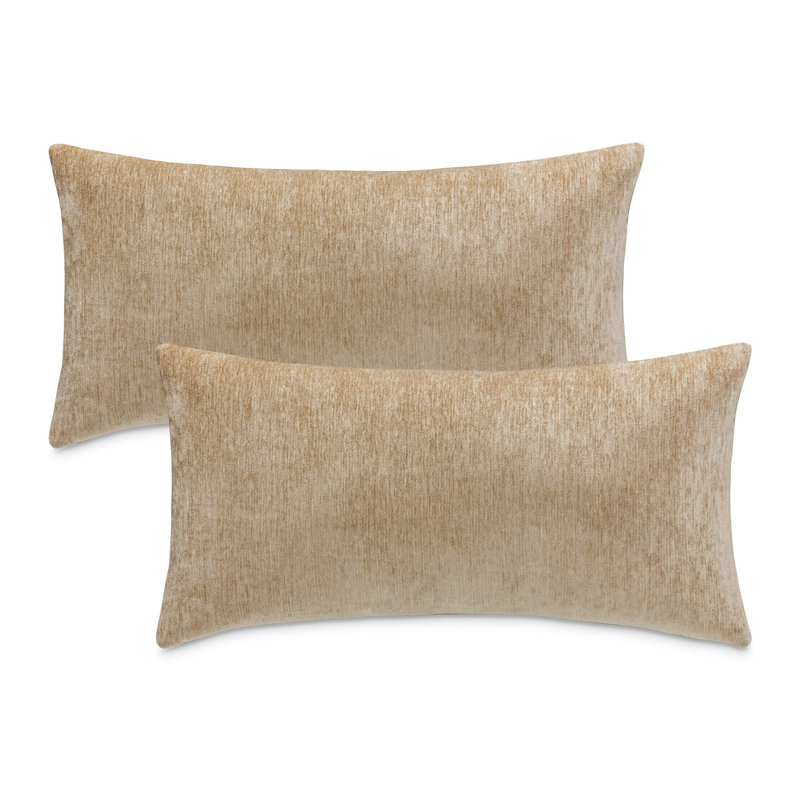 The Smith Chenille Lumbar Pillow Cover & Insert, Camel