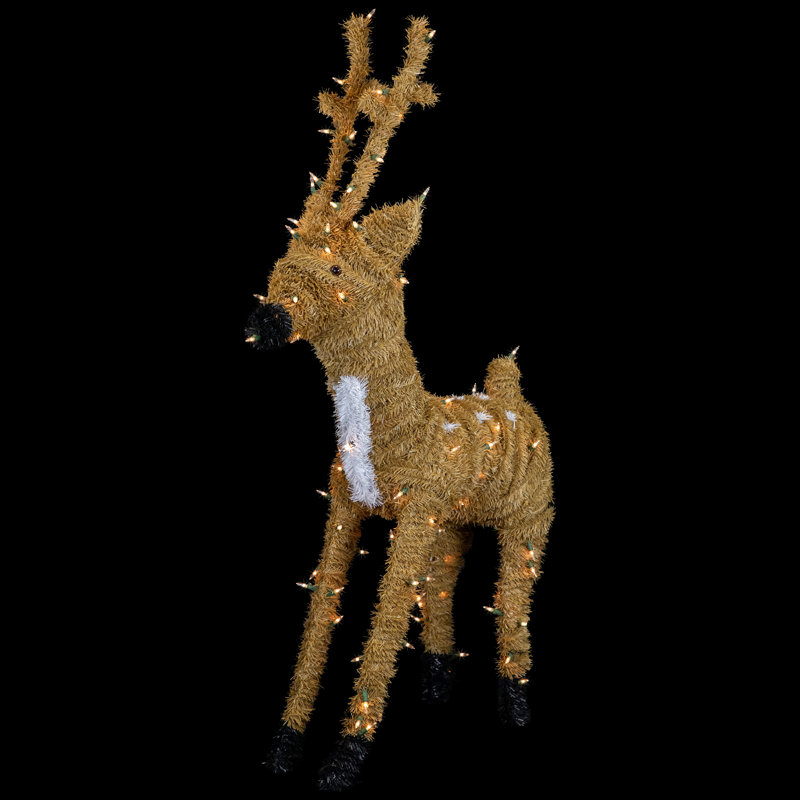 Statue de jardin cerfs animaux en métal