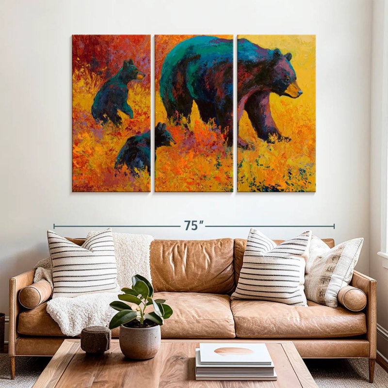 Brampt Double Trouble Black Bear, 42" H x 65" W