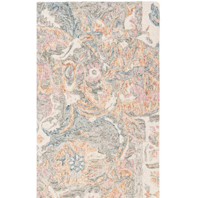 Tapis floral en laine touffeté à la main Butters