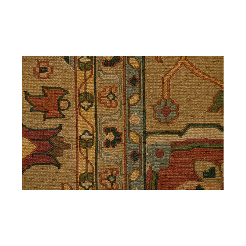 Oriental Area Rug in Camel/Brown/Green