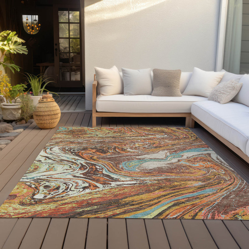  Tapis intérieur / extérieur lavable à la machine Chayden ACN1061, Rectangle 2 pi 6 po x 3 pi 10 po