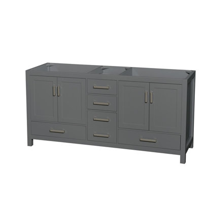 Sheffield 71" Freestanding Double Vanity Base Only