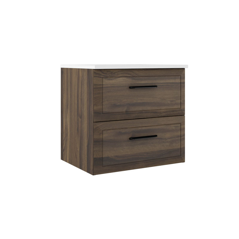 Meuble-lavabo simple Gosman, L 24 po, Marron foncé