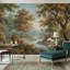 Papier peint paysage boisé River Autumn Trees-369348104-369348107