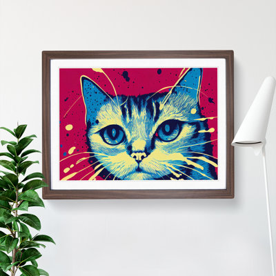 Cat Splashed Vol.7 Abstract - Framed Print