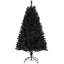 Arbre de Noël artificiel de 6 pi de hauteur, arbre de Noël non éclairé avec 1000 pointes de branches, ouverture automatique, base en acier, décoration des Fêtes pour bureau personnel, noir